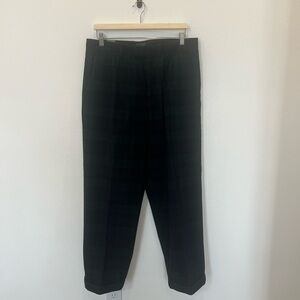 Men’s Size 33 J. Crew Tartan Plaid Corduroy Wide-Legged Cuffed Dress Pants